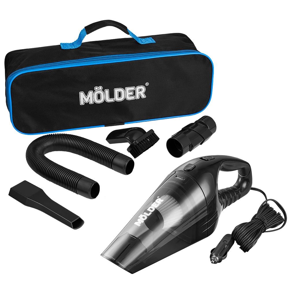 Автопылесос Molder от прикуривателя 110 Вт 12В 3,2кПа Черный (MA34015)