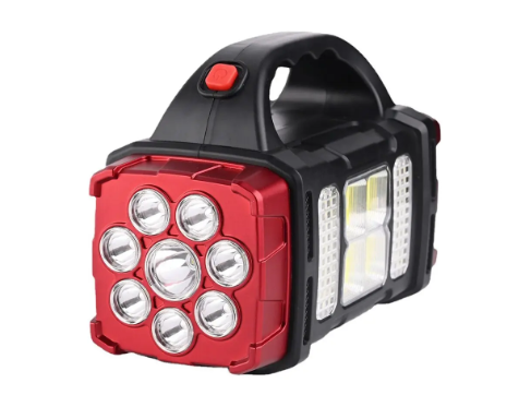 Фонарь ручной аккумуляторный HB-1678 с солнечной панелью и функцией повербанка 2400 mAh (50001)