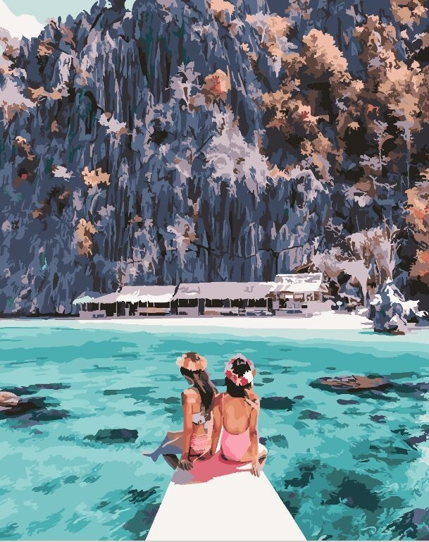 Картина по номерам Brushme Девушки у острова Корон (GX24916)