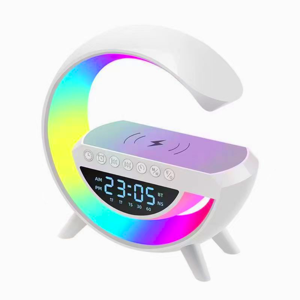 Ночник смарт 6в1 с Bluetooth колонкой/LED/радио (3401)