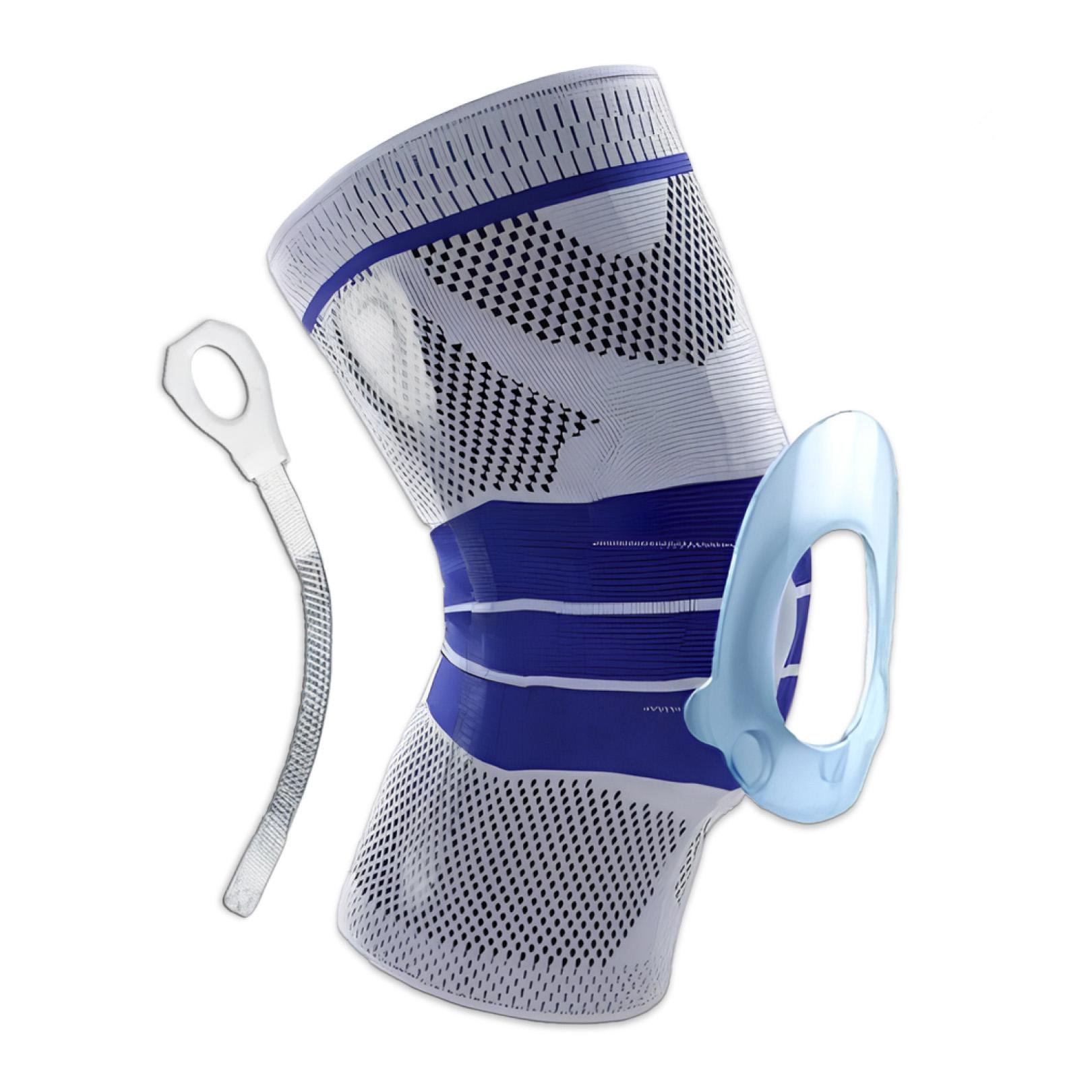 Фиксатор коленного сустава с ребрами жесткости и силиконовой вставкой M (EF-0078-М) Фиксатор коленного сустава с ребрами жесткости и силиконовой вставкой M (EF-0078-М)