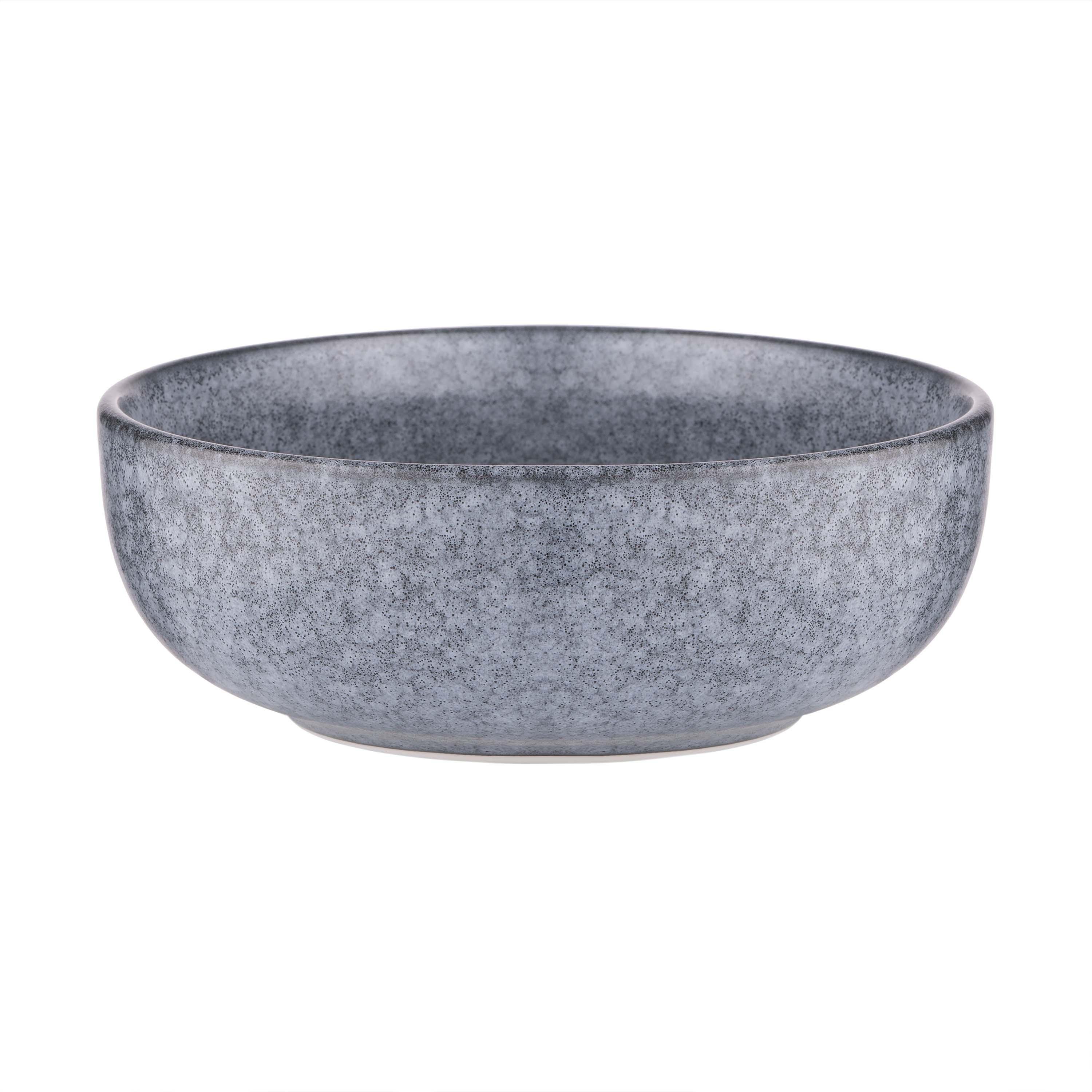 Столовый сервиз посуды Ardesto Loreto 5 предметов на 1 персону темно-серый мраморный фарфор - фото 6