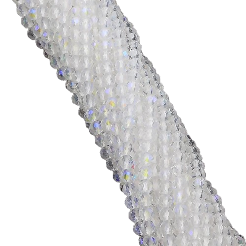 Бусины с круглой огранкой на нитке АВ 37 см из шпинели 2 мм 200 шт. Прозрачный (БШ0002к50) Бусины с круглой огранкой на нитке АВ 37 см из шпинели 2 мм 200 шт. Прозрачный (БШ0002к50)