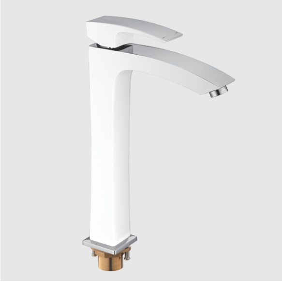 Змішувач для умивальника Gappo Jacob G1007-18 Білий/Хром - фото 4