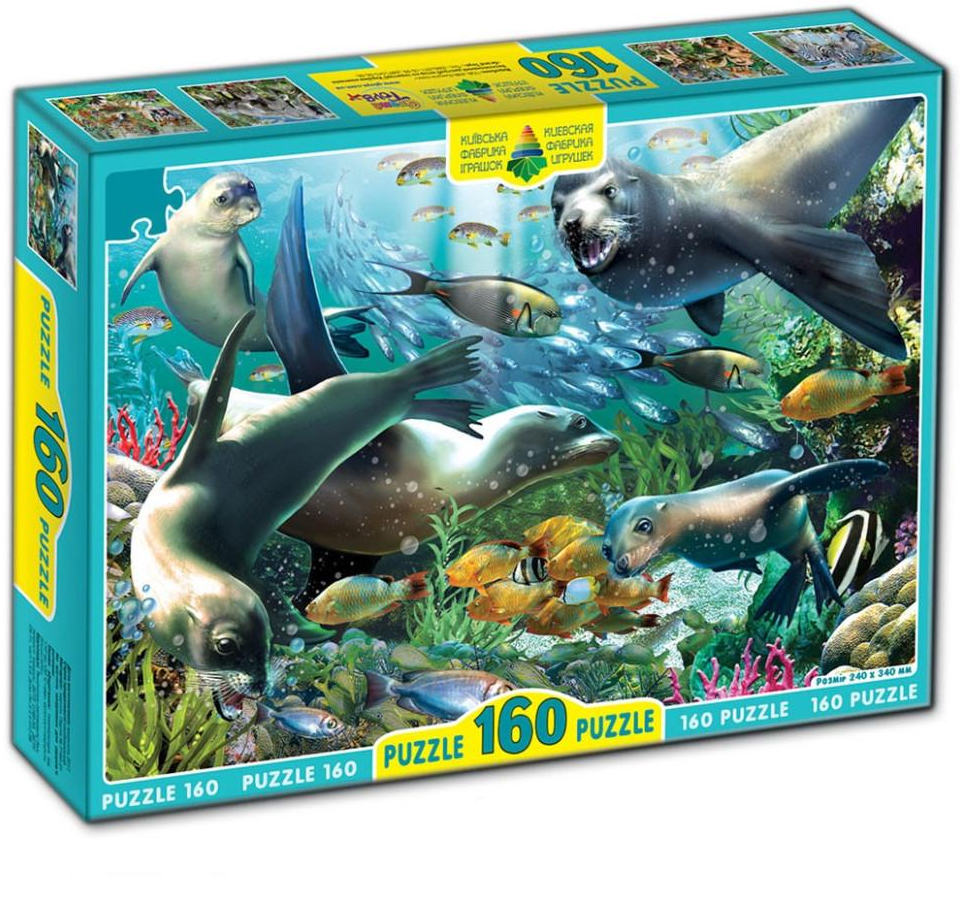 Пазли Моржі тюлені котики 82999 ЕГ-08 160 елементів (RLT20089)
