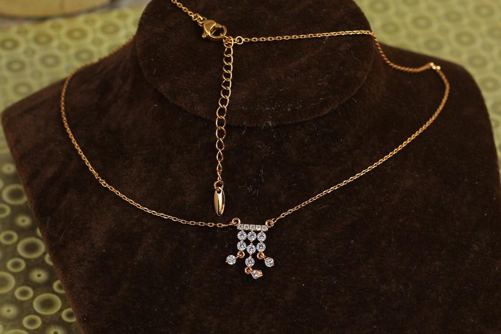Набор Xuping Jewelry колье Веда 40 см с добором 5 см Золотистый (2377103364)