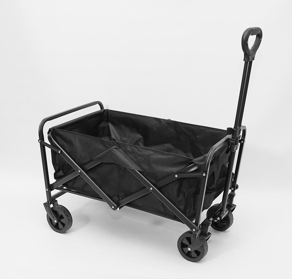 Візок садовий складаний Fabrika GARDEN 77х49,5х64-87 см Чорний (FK-МТ0247)