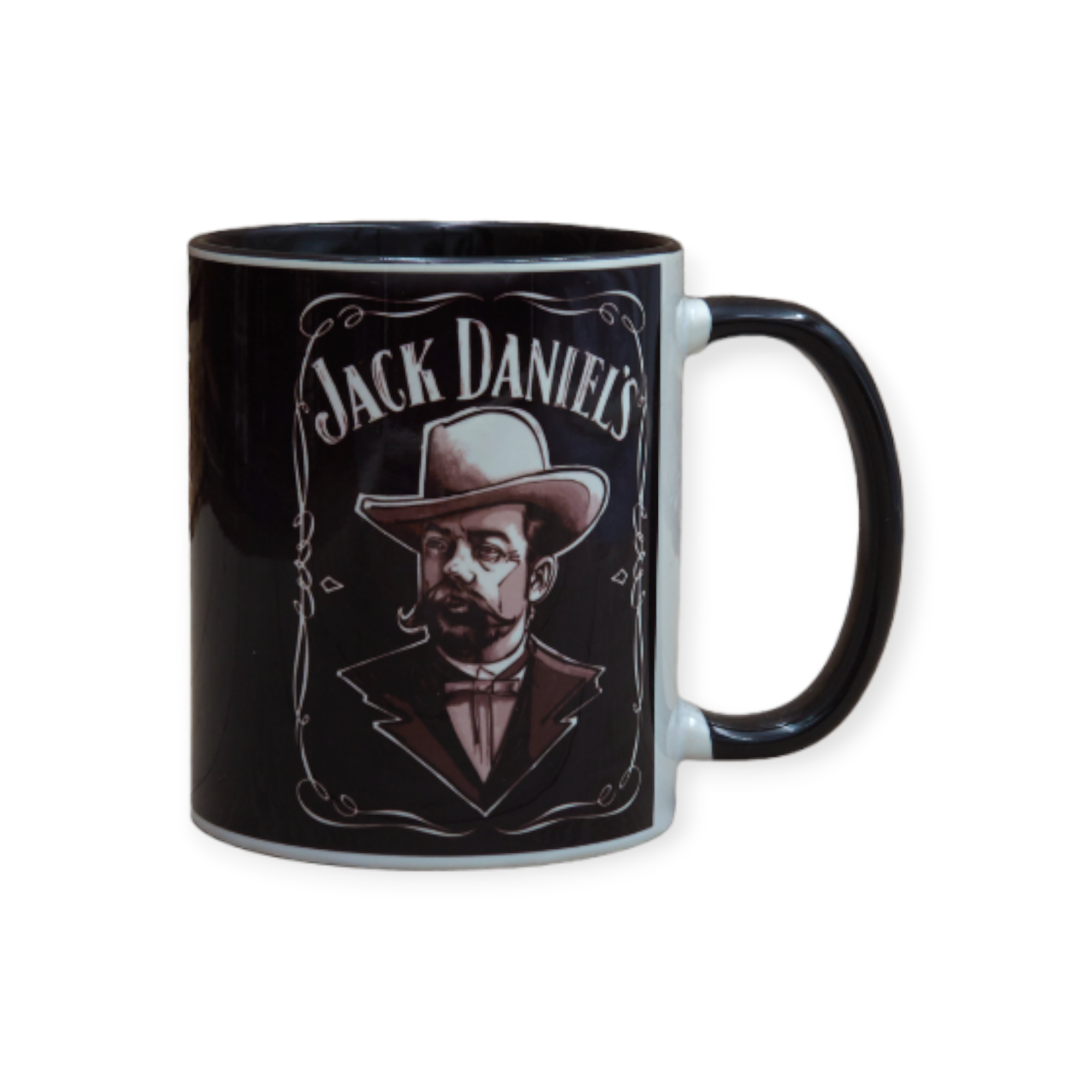 Чашка с принтом виски Джек Дэниелс Jack Daniels внутри черная 330 мл (01_K1133023158) - фото 1 Чашка с принтом виски Джек Дэниелс Jack Daniels внутри черная 330 мл (01_K1133023158) - фото 1