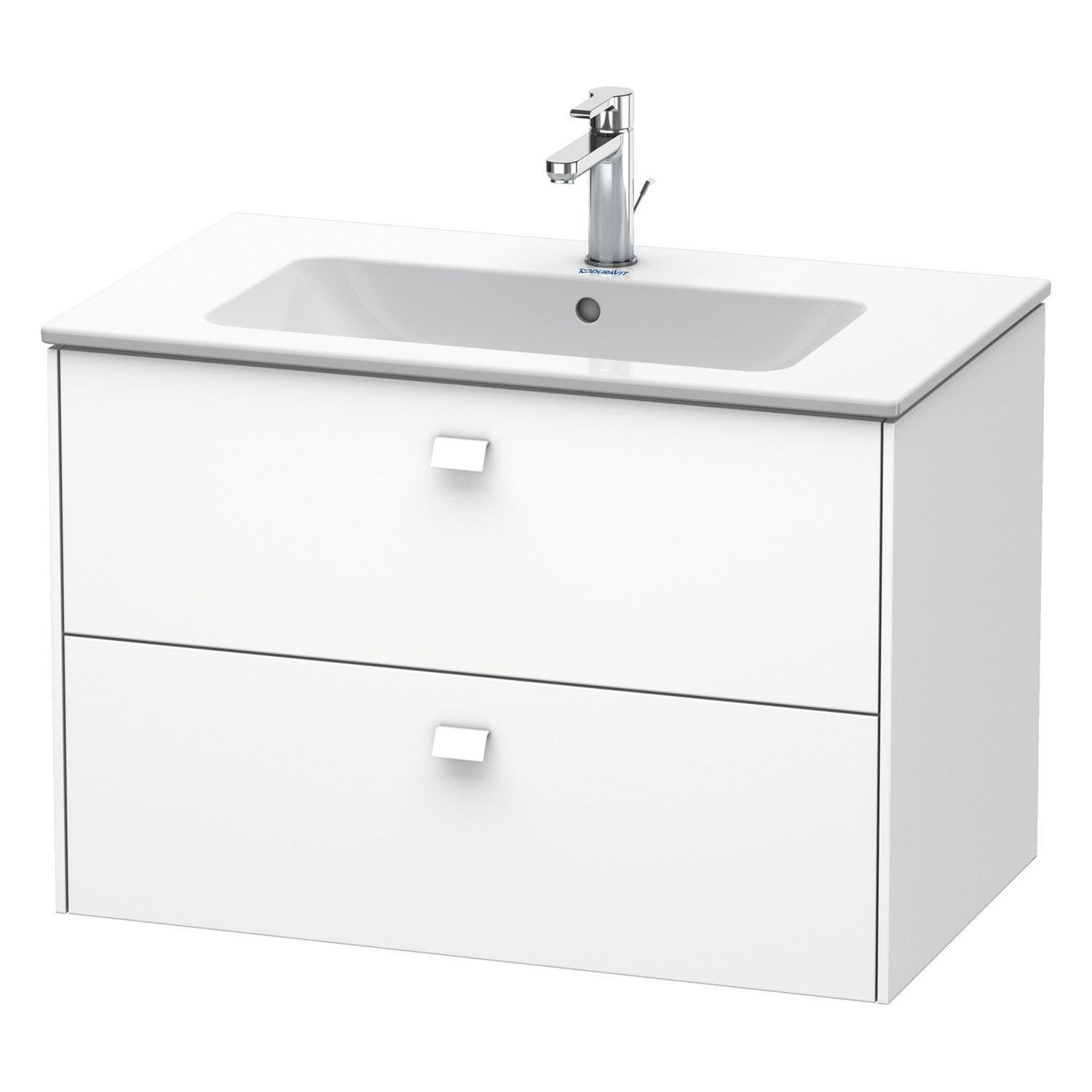 Тумба под умывальник подвесная DURAVIT Brioso BR410201818 82x55,3x47,9 см Белый (158333)