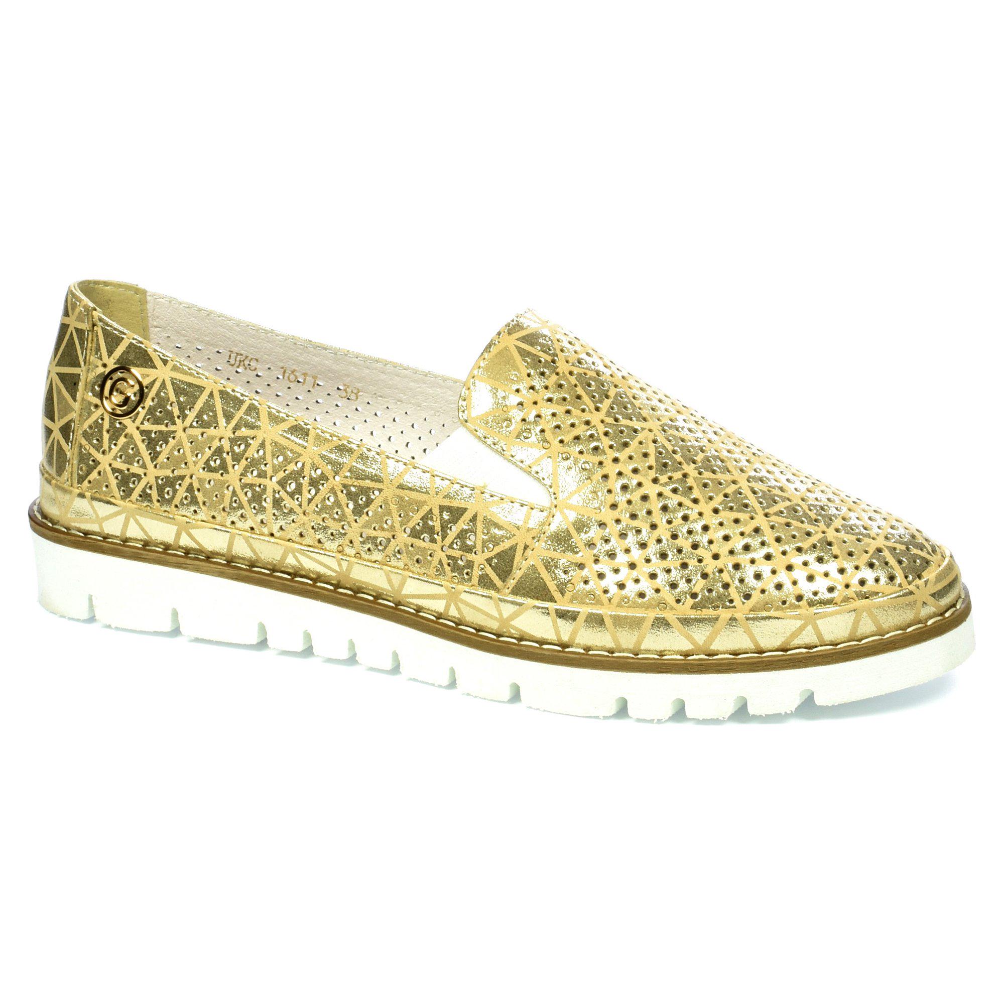 Балетки женские Gloria р. 38 Золотой (08679-38)