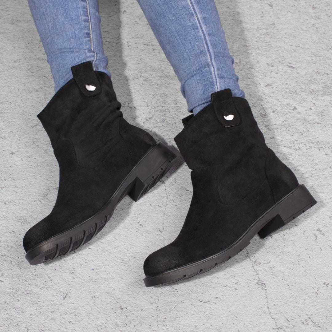 Ботинки женские из экозамши 327238 р. 36 23,5 см