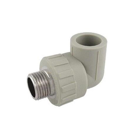 Угол LING LONG PP-R 25х3/4" с наружной резьбой