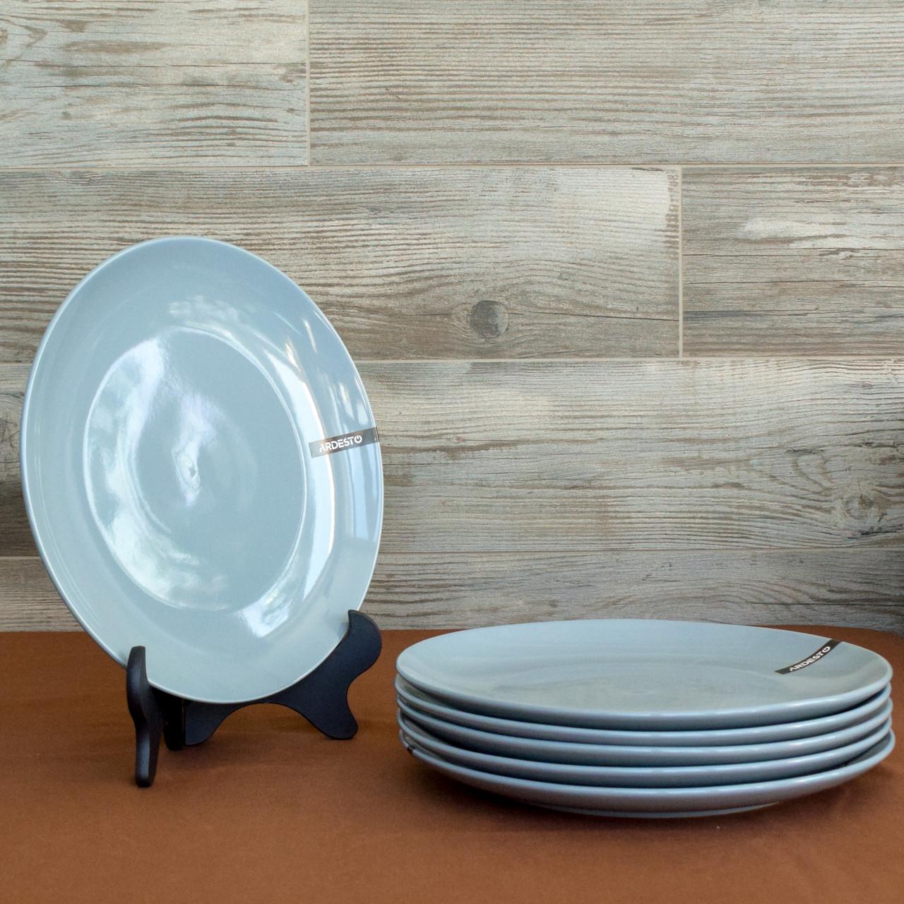 Набор тарелок Ardesto Capri 24 пр. Серый - фото 2