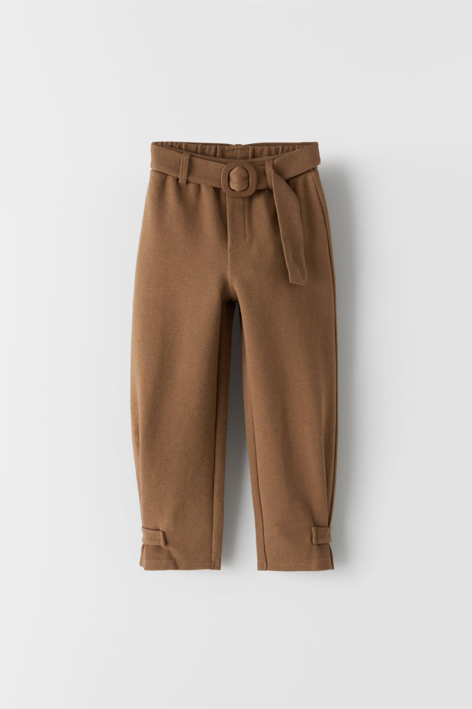 Брюки для девочки Zara 128 см Коричневый (6201708732)