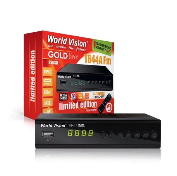 Ресивер цифровий World Vision T644A FM