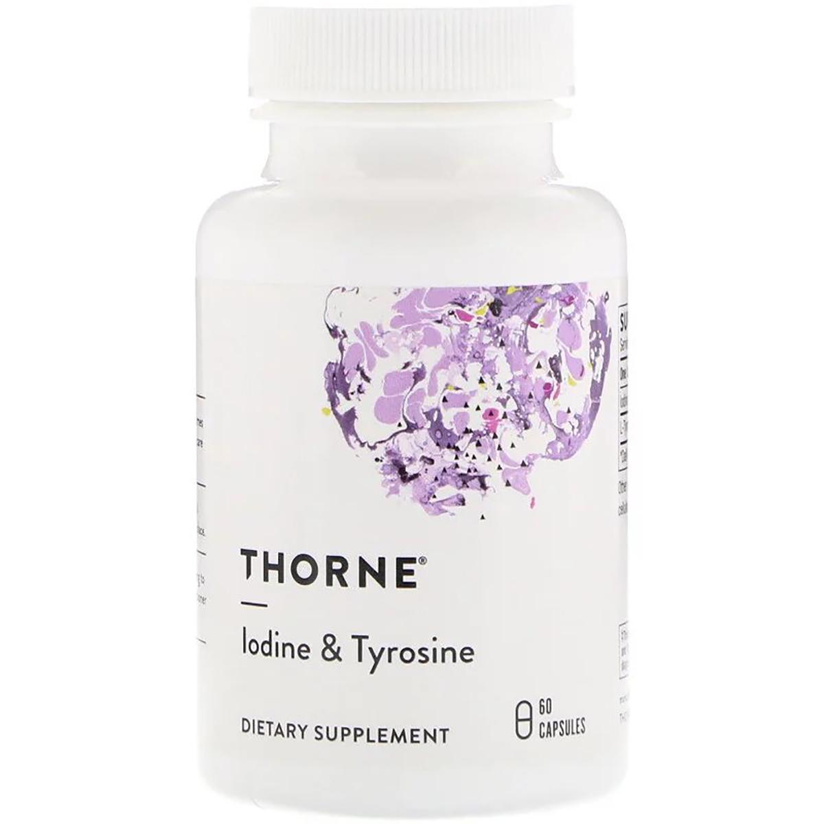 Живлення щитовидної залози йод і тирозин Thorne Research Iodine & Tyrosine 60 капсул (THR21902)