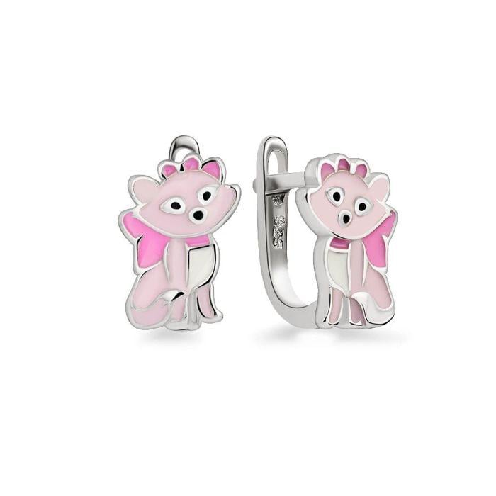 Серьги детские серебряные Лисички 925° (548867988)