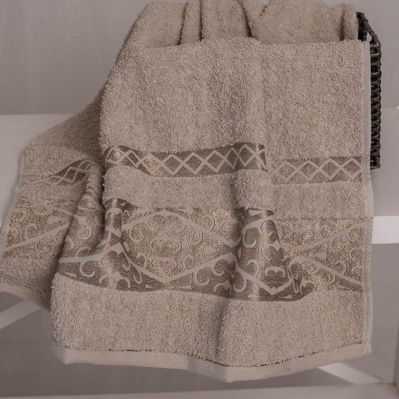 Полотенца Капля Солнца лицо 100х50 см Светло-бежевый (88334)