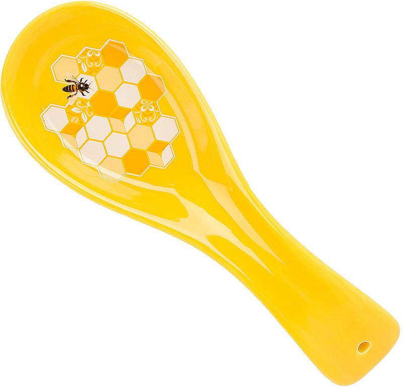 Подставка под ложку Sweet Honey керамическая 23,5 см Желтый