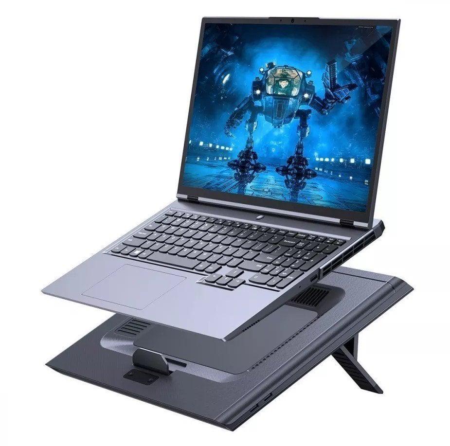 Підставка Baseus ThermoCool Heat-Dissipating Laptop Stand Turbo Fan Version LUWK000013 Gray - фото 2