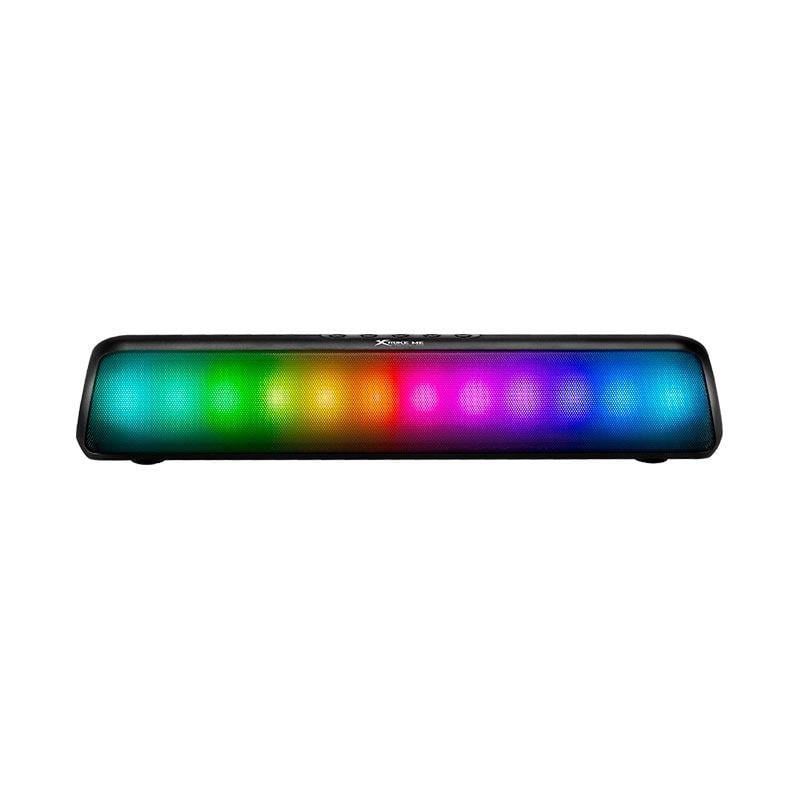 Колонка bluetooth Xtrike Me SP-211BT с RGB подсветкой и радио Black (12154455)