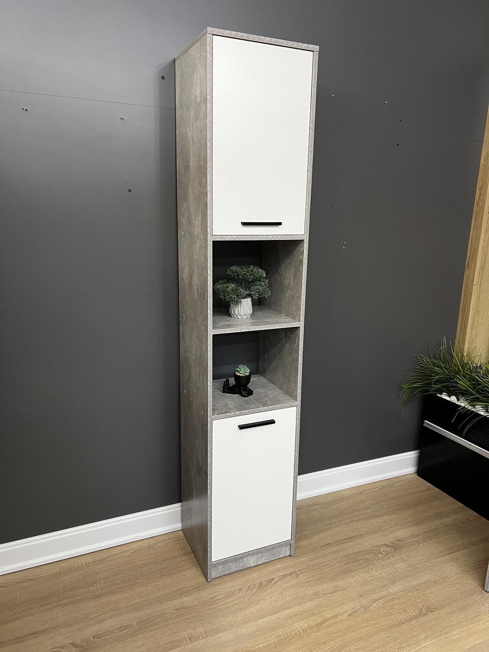 Пенал Асті 1960x390x354 мм Бетон/Білий