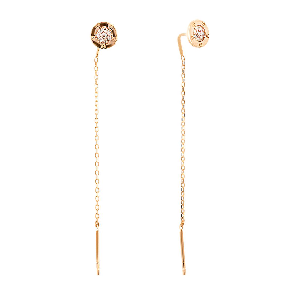 Золотые серьги с фианитами 0,34 ct (15385601) Золотые серьги с фианитами 0,34 ct (15385601)