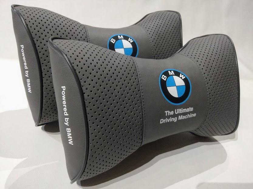 Подушка на подголовник авто BMW 2 шт. (00459)