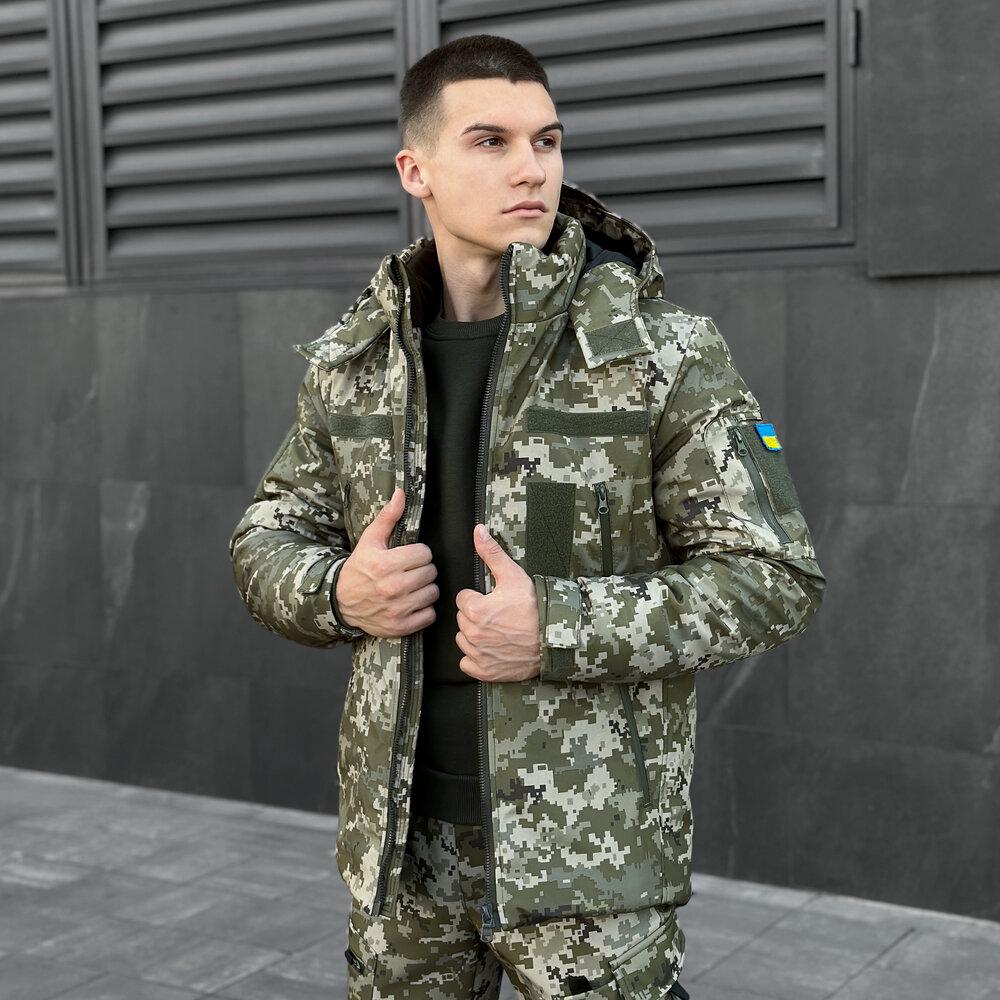 Куртка чоловіча зимова Pobedov Winter Jacket Motive 3XL Піксель (OWku1 4203XLpx) - фото 3