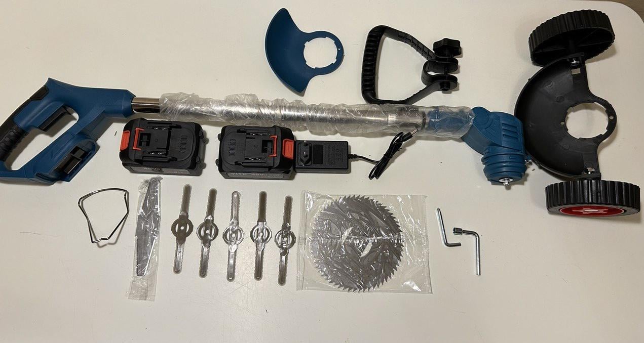 Газонокосарка садова електрична 3 типи насадок/колеса та акумулятори 2 шт. 48V (25738220) - фото 9