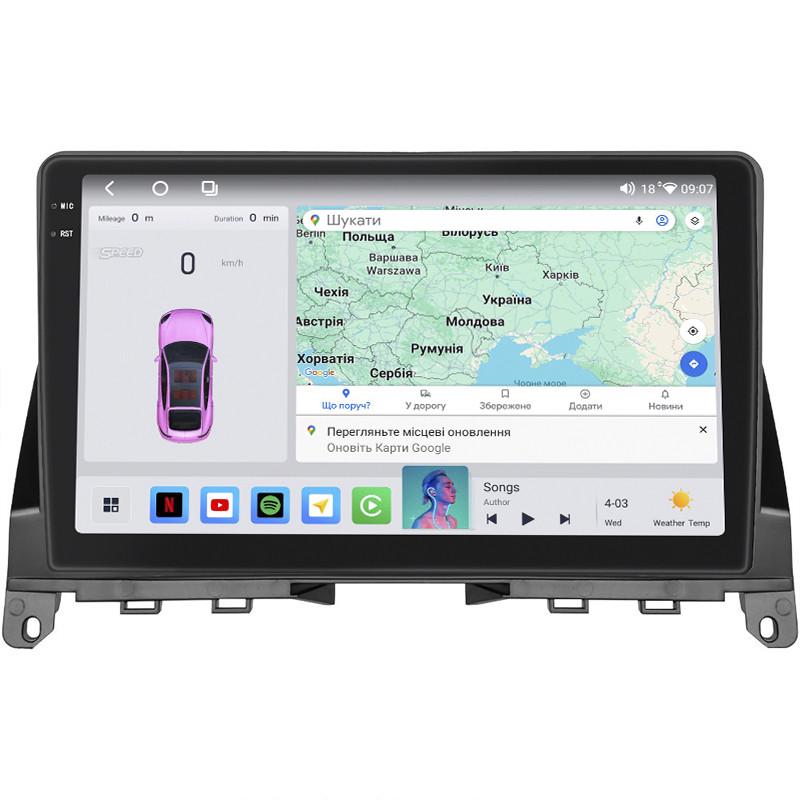 Автомагнитола Lesko для Mercedes-Benz C-класс III W204 2011 9" 4/64 QLED CarPlay 4G Wi-Fi GPS 360