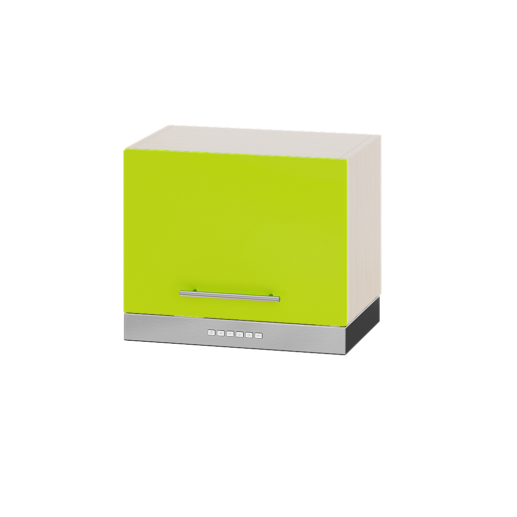 Шафа верхня під витяжку Еверест Модерн модуль Верх В15-500 50х30х36 см Лайм глянець/Дуб Молочний (05113) - фото 1