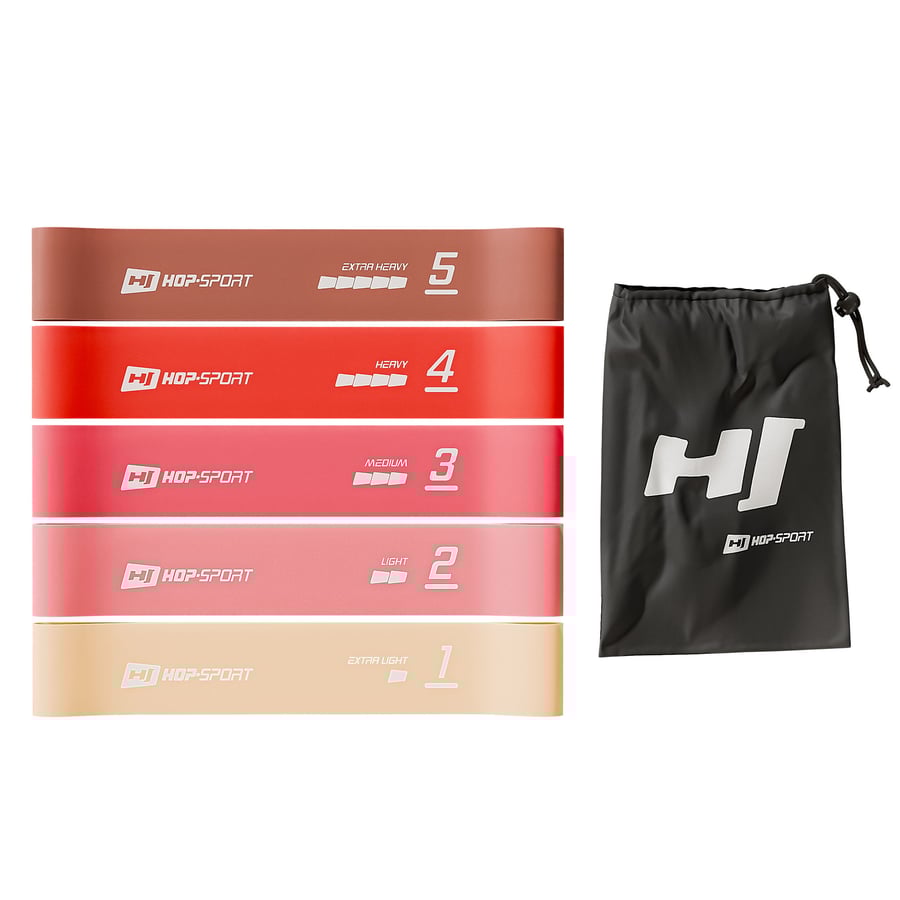 Набор резинок для фитнеса Hop-Sport 600x50 мм HS-L650RLR Красный (5168) - фото 11 Набор резинок для фитнеса Hop-Sport 600x50 мм HS-L650RLR Красный (5168) - фото 11