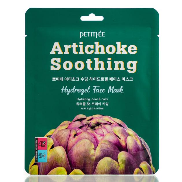 Маска с экстрактом артишока гидрогелевая Petitfee Artichoke Soothing Hydrogel Face Mask 32 г