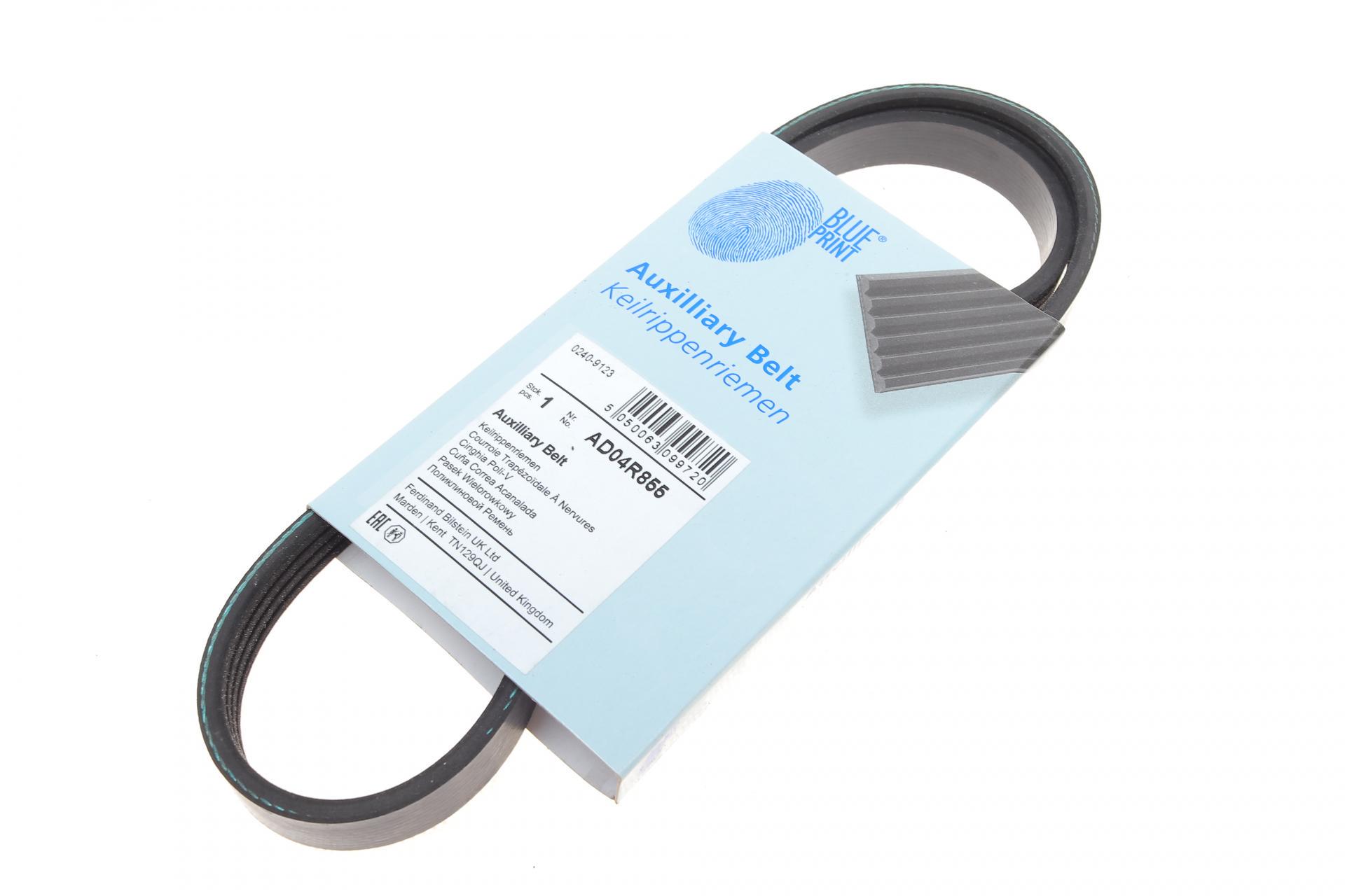 Ремень генератора BLUE PRINT Citroen Berlingo/Peugeot Partner 1.1/1.4/1.6, 96-/Hyundai Elantra/Tucson 2.0 00- (AD04R855)