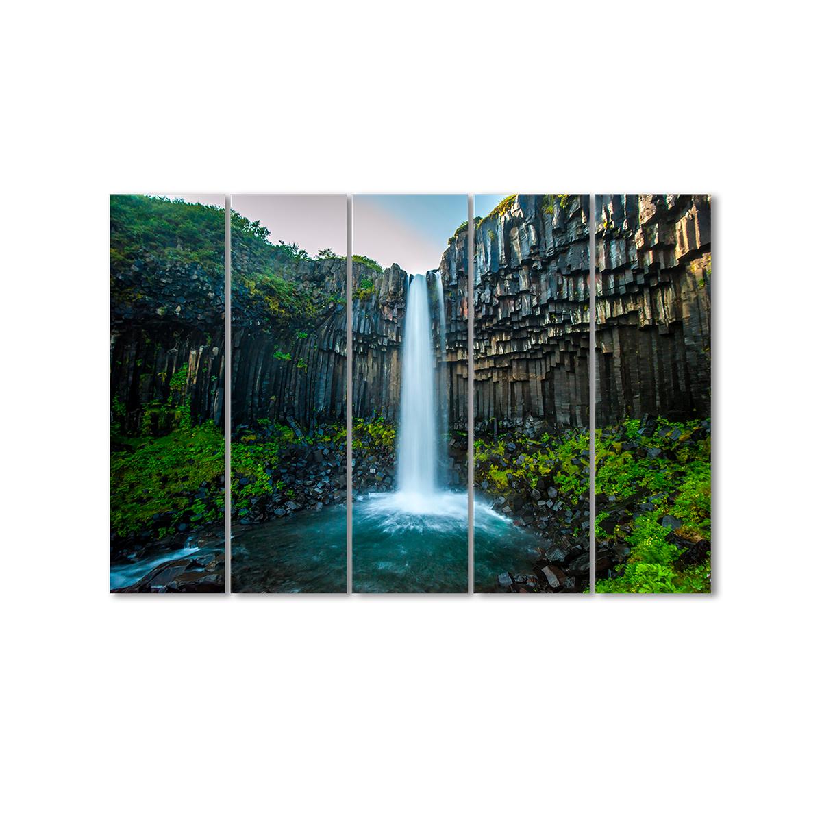 Картина модульная Ватнайёкюдль национальный парк 5 модулей 80x120 см