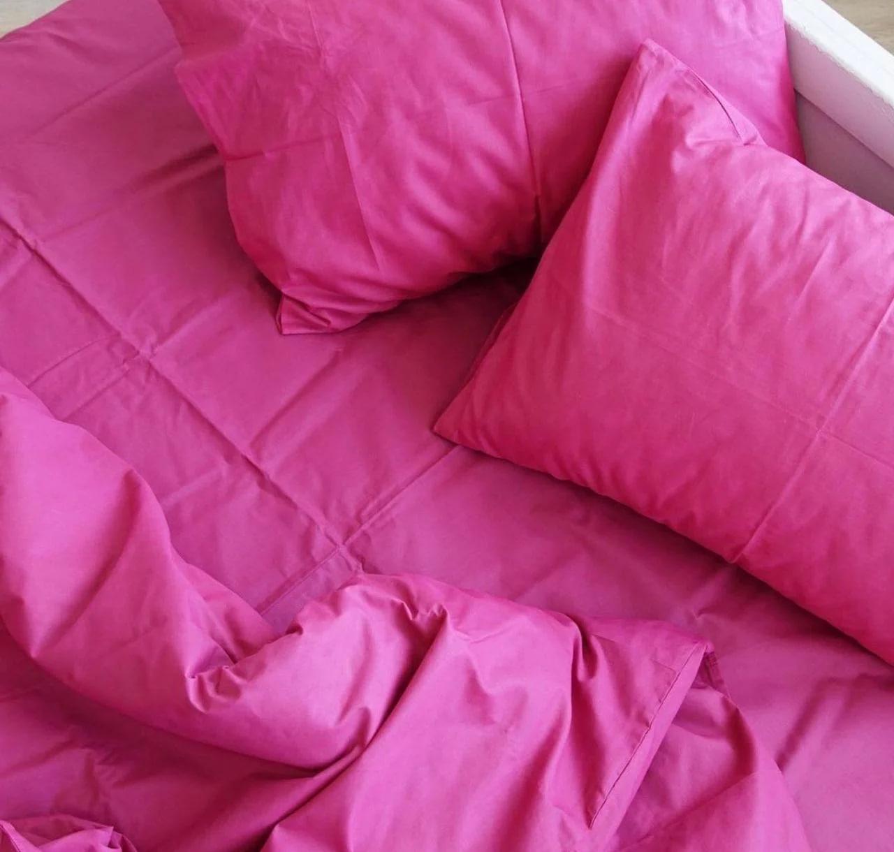 Пододеяльник евро поплин Lux 200х220 см Фуксия (2217642525)