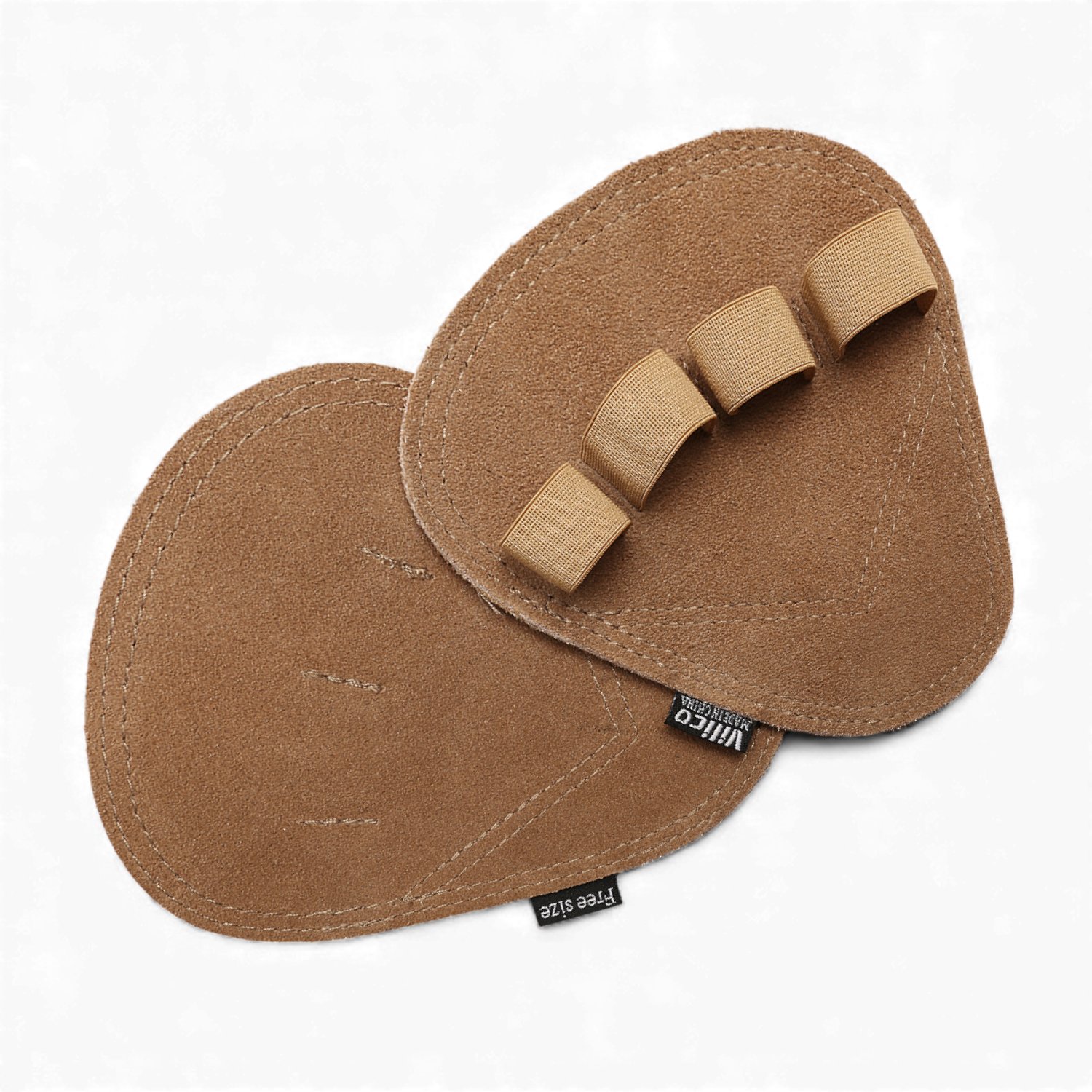 Накладки спортивные на ладони гимнастические для турника кроссфита кожаные Коричневый (64_1_0_2C)