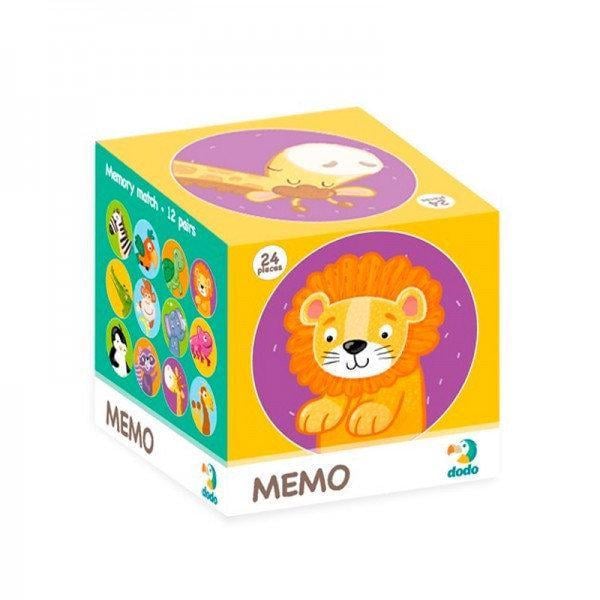Настільна гра DoDo Toys Мемо Дикі Тварини Різнокольоровий (SR-113-N-526)