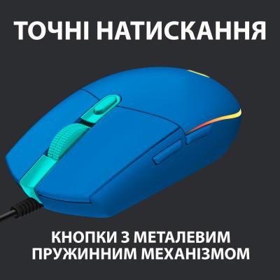 Компьютерная мышка Logitech G102 Lightsync USB Blue (910-005801) - фото 7