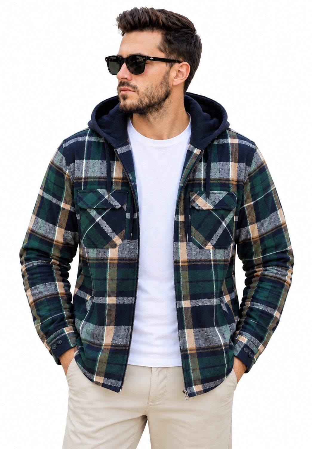 Сорочка чоловіча з блисковкою на хутрі Hetai 3XL (26127858)