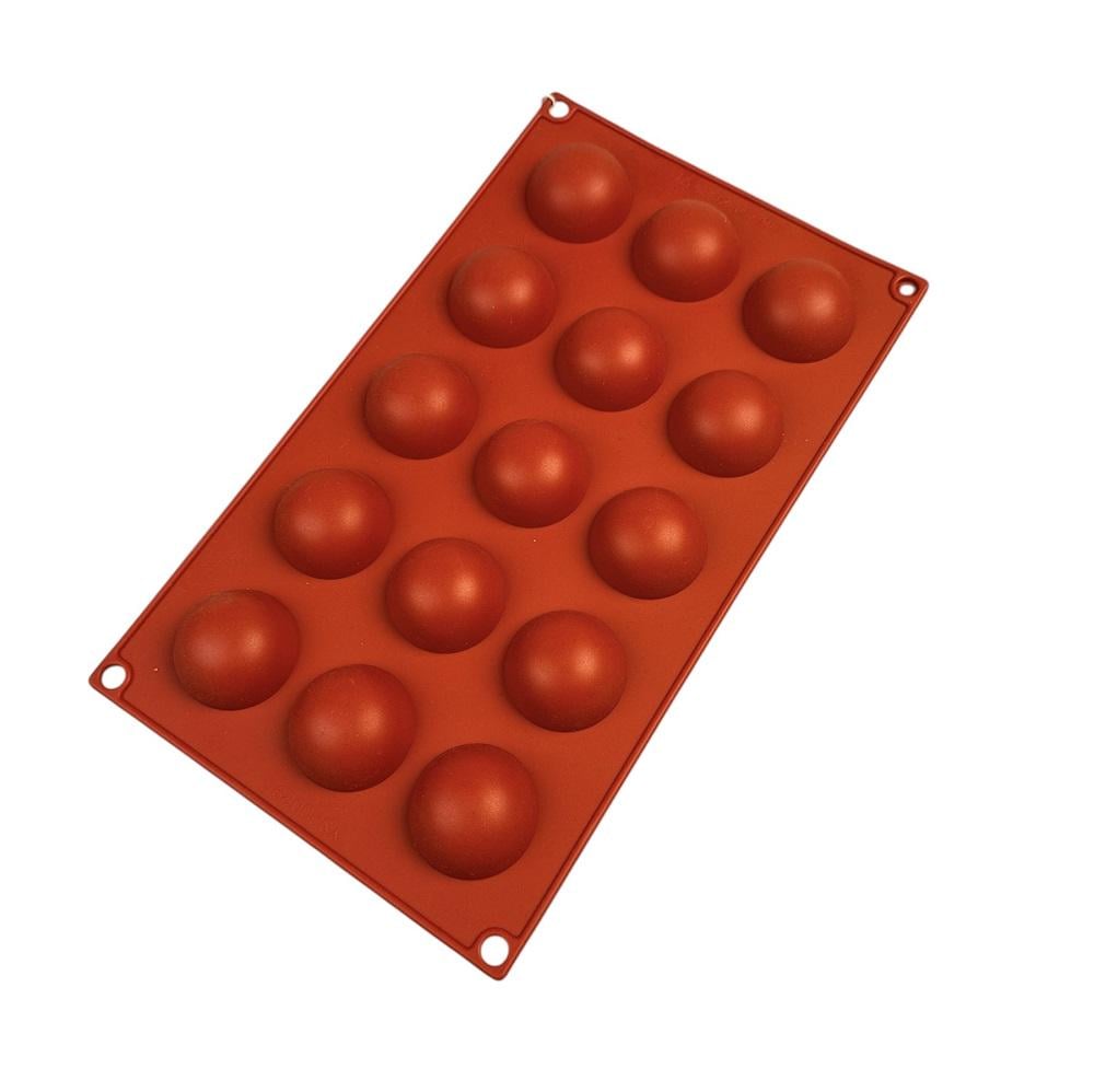 Форма силиконовая One Chef Профи Полусфера 40 мм 15 ячеек (32199371)