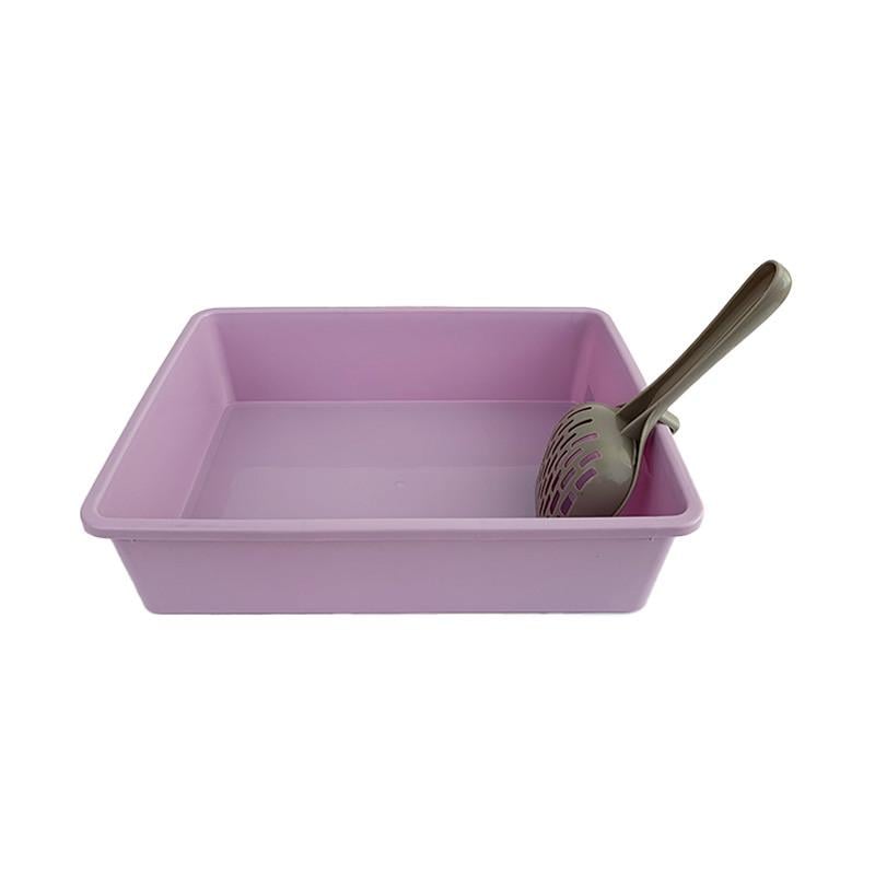 Лоток для котов Taotaopets 263303-2 с лопаткой Purple (32467991)