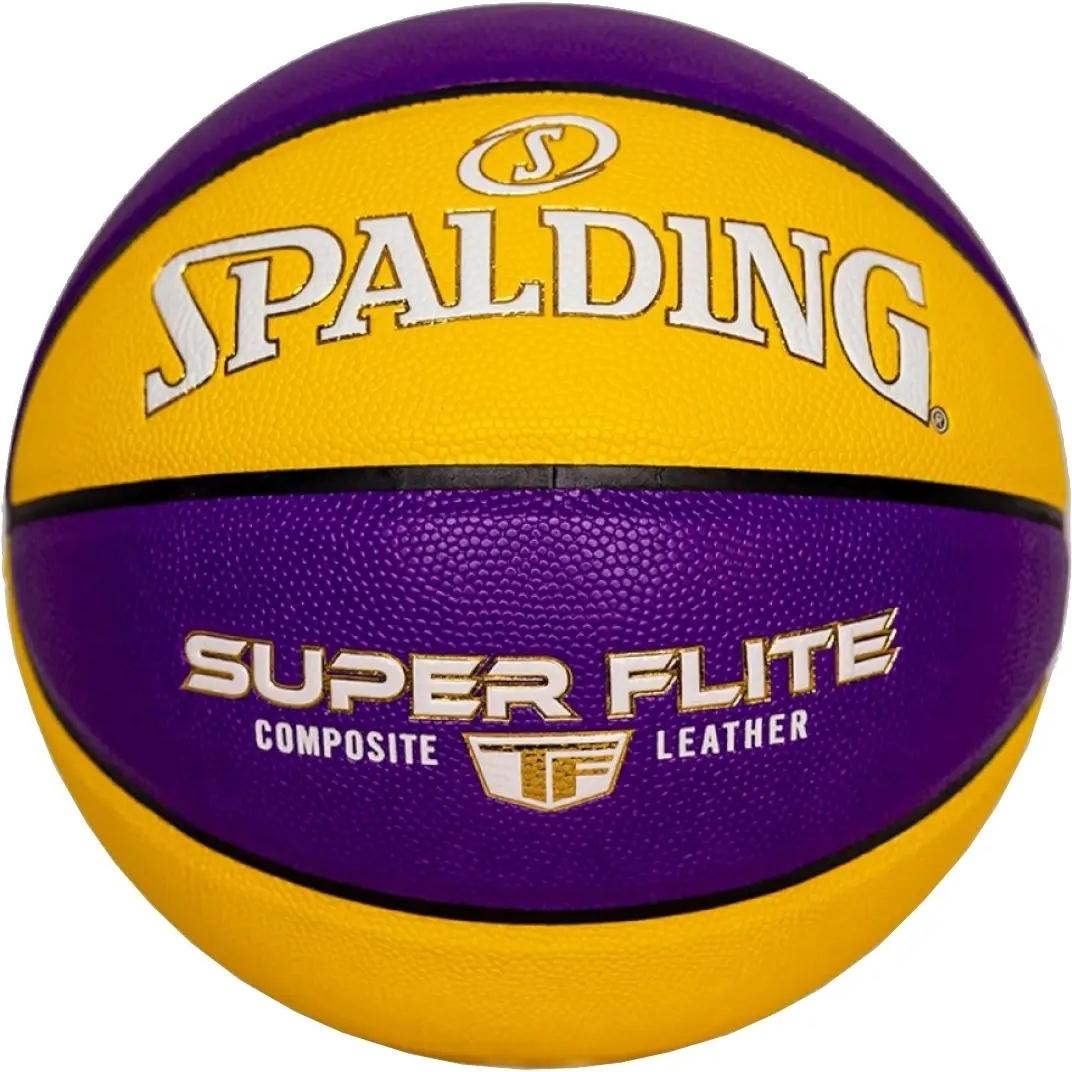 Баскетбольный мяч Spalding TF SUPER FLITE р. 7 Желто-фиолетовый (76930Z)