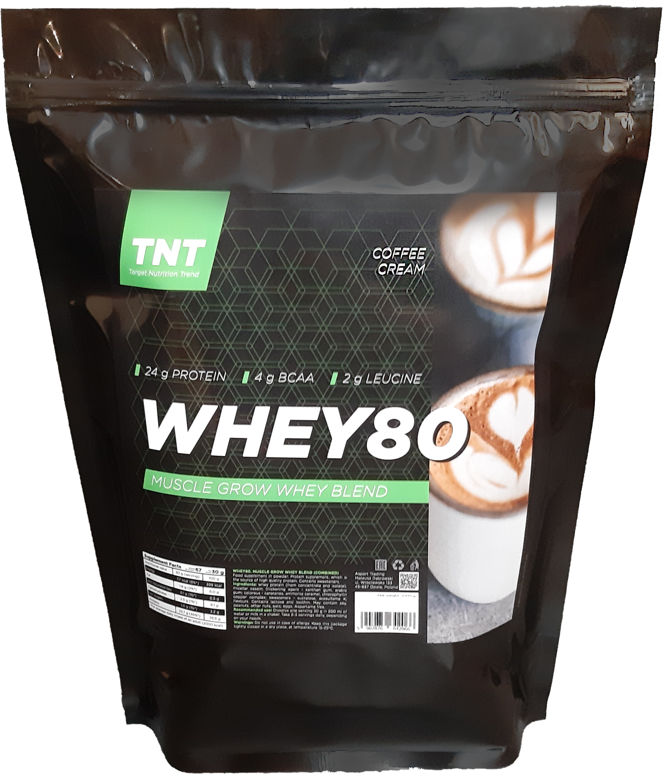 Протеїн TNT Nutrition Whey 80 Muscle Grow Кава 2 кг