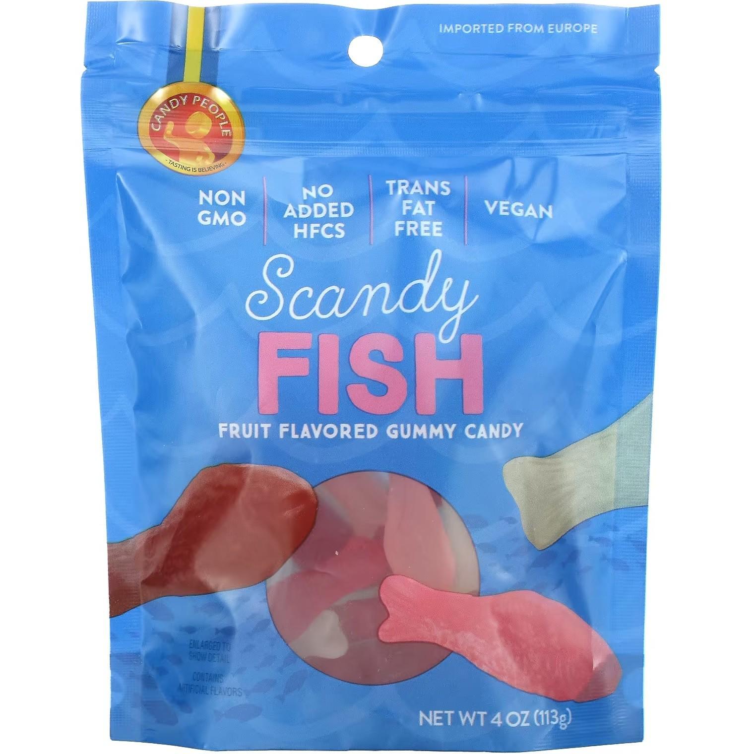 Конфеты желейные жевательные Candy People Scandy Fish ассорти вкусов 113 г