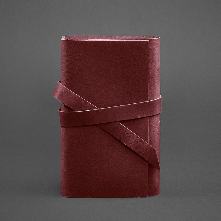 Блокнот жіночий шкіряний Софт-бук 1.0 Crazy Horse Бордовий (A-026922) - фото 2