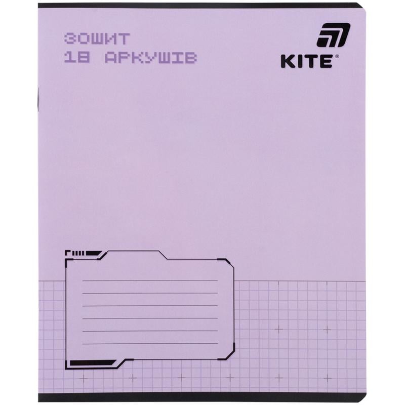 Тетрадь школьная KITE One Color клетка 18 л. (K26-236-1)