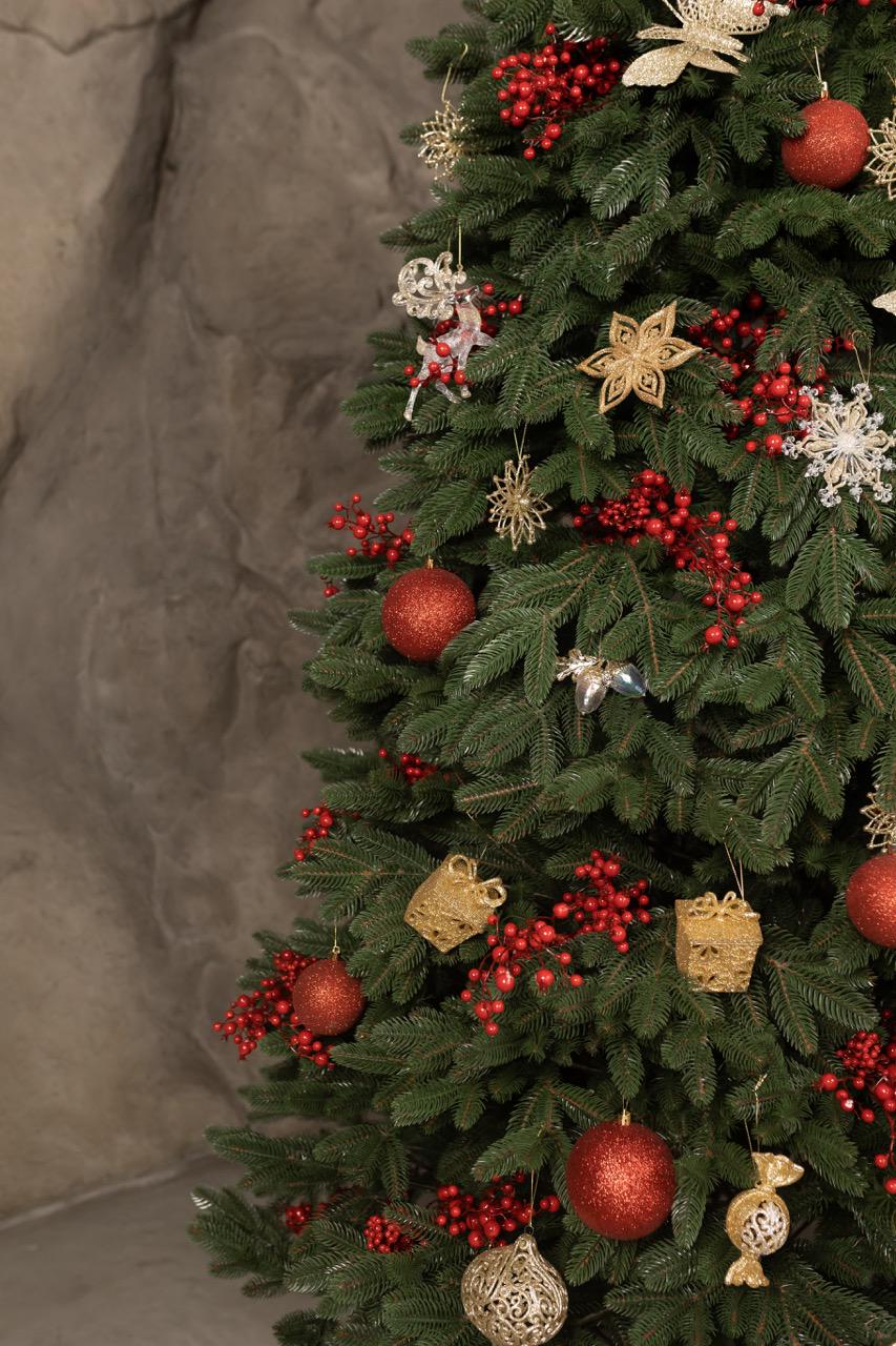 Ялинка штучна лита Букінгем з підставкою 2,10 м Зелений (26259454) - фото 5