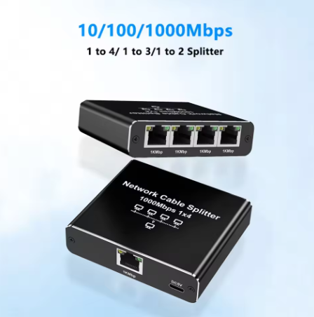 Разветвитель для интернета 1000 Mb Rj45 (1-4) - фото 3